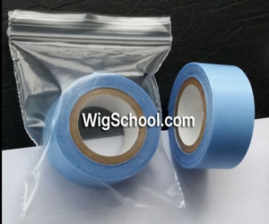 gold blue tape roll